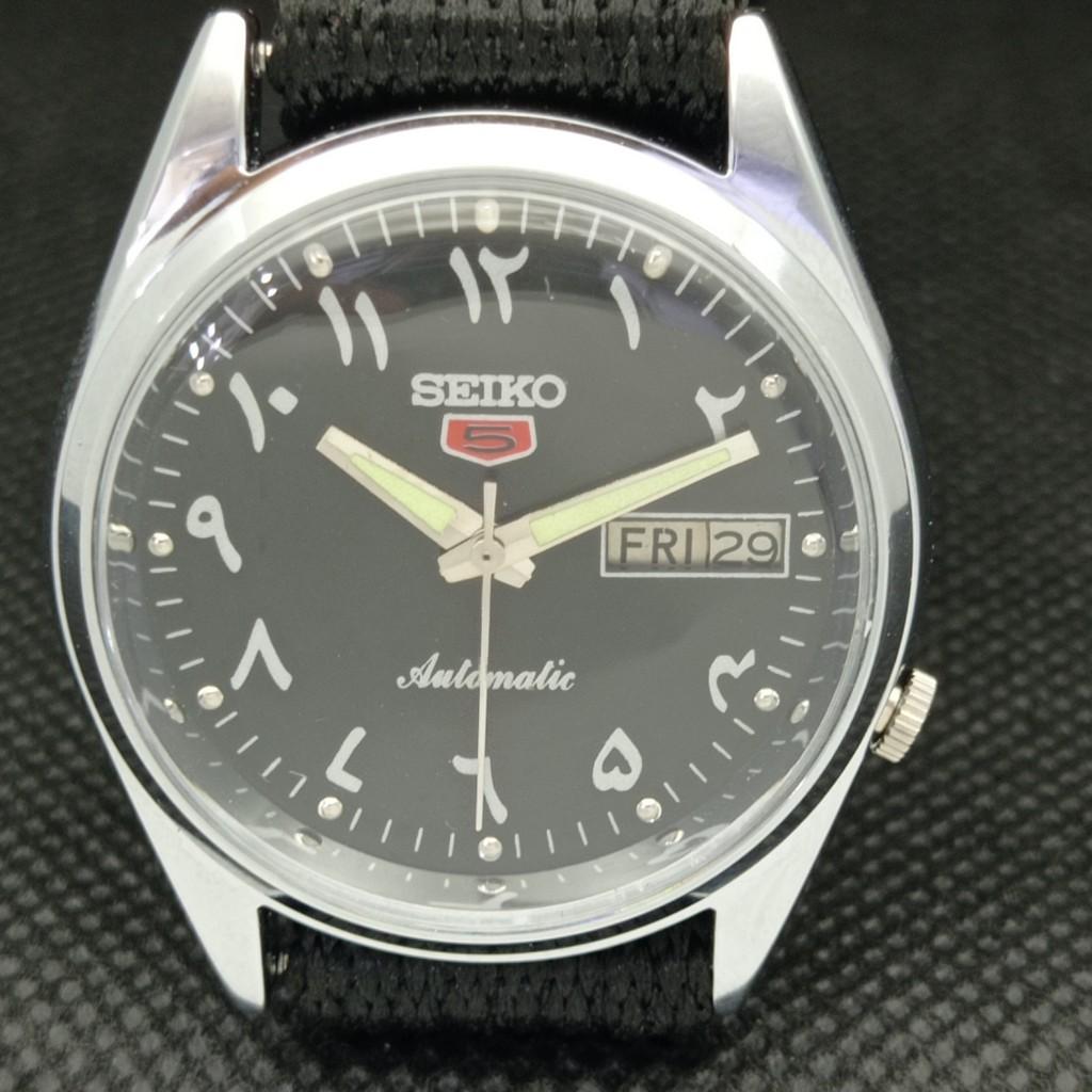 ВОССТАНОВЛЕННЫЕ ВИНТАЖНЫЕ SEIKO 5 AUTO 7009A ЯПОНИЯ МУЖСКИЕ D/D АРАБСКИЕ ЧАСЫ 598-a313141-9
