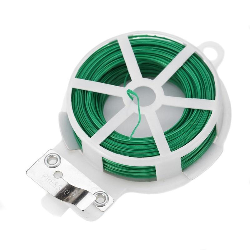 New Roll Wire Twist Ties Green Garden Cable Gardening Climbers Slicer Reusable Cable for Home
