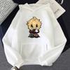 Kawaii Genshin Impact Thoma Толстовка с принтом Harajuku Хип-хоп Уличная одежда для мужчин и женщин Горячие аниме-толстовки с капюшоном Джемперы с капюшоном