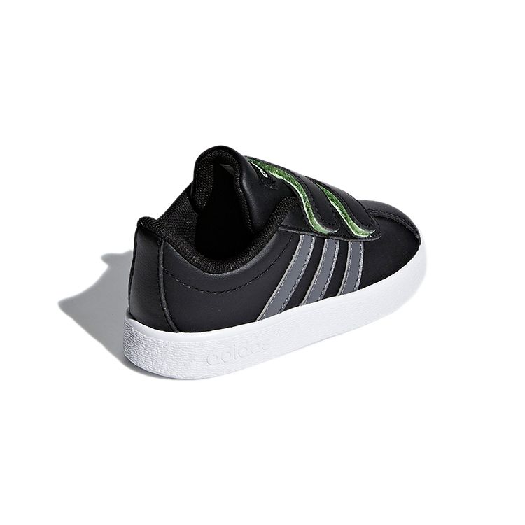 adidas Vl Court 2.0 Прочные Низкие Кеды для Скейтбординга Детские Кроссовки Черные F36402