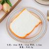 Artificial Toast Slice Bread PU Soft Simulation Model Sandwiches Fake Toys Photo Props Home Decor 4pc/lot