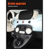 For Fiat 500 2016-2024 ABS Carbon Fiber Car Air Conditioning Adjustment Switch Button Frame Cover Interior Car Accessories