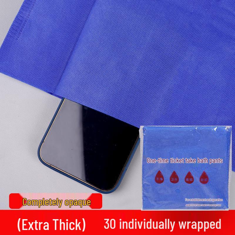 Unisex Disposable Square-Leg Boxer Shorts for Salons, Saunas, Foot Baths, and Massage