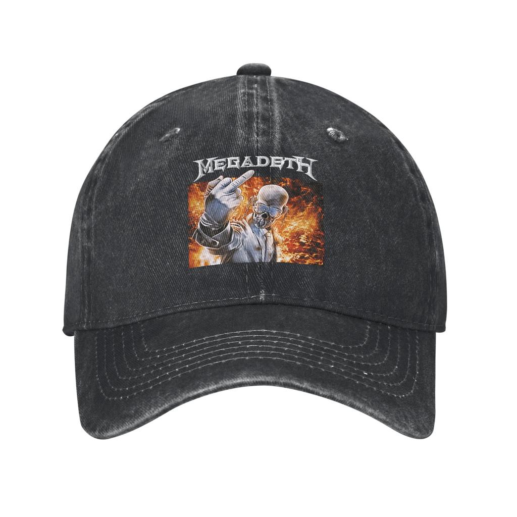 Megadeths New album tour 2026 Washed Baseball Cap Vintage Sun Hip Hop Hats Summer Women Unisex Outdoor Sport Snapback Cap