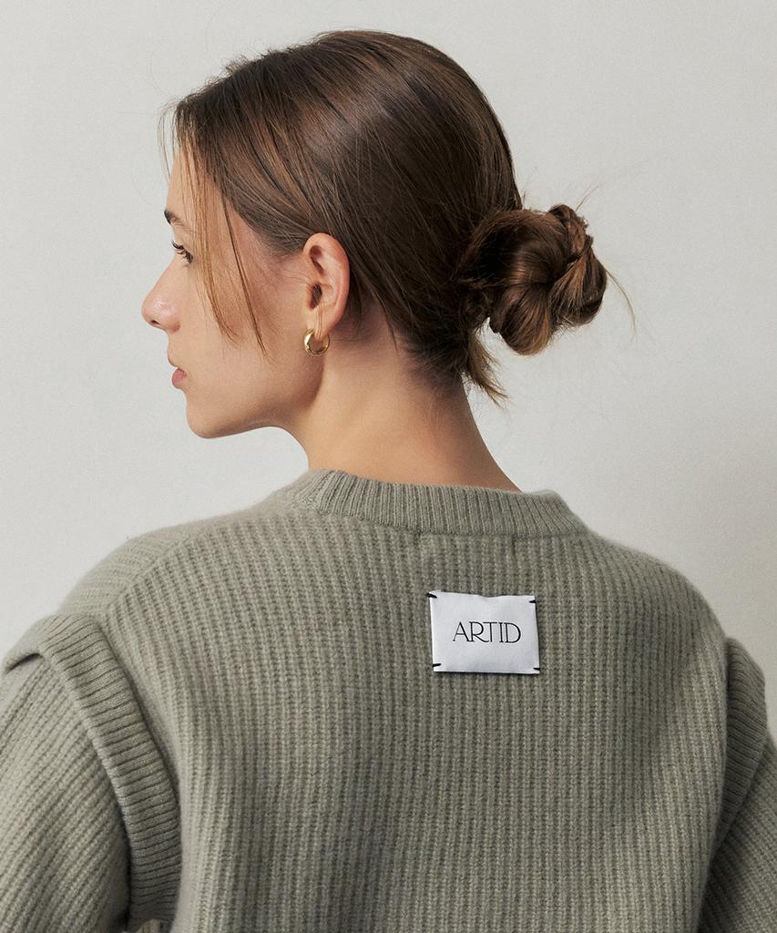 ARTID Merino Wool Sleeve Point Knit_Mint