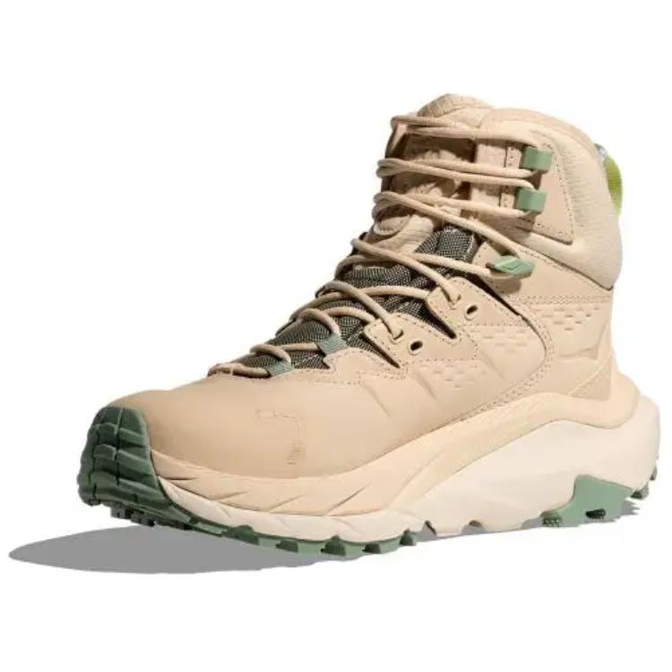 HOKA One One Kaha 2 Gtx Удобные Нескользящие Прочные Ботинки Средней Высоты для Пешего Туризма Женские Ботинки для Пешего Туризма Дуб-Белый 1123156-OKLB