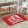 Red Socialist Theme Doormat Floor Mat for Home Entranceway Entry Rug 40x60cm Communist Tools Design Welcome Durable Mat Indoor O
