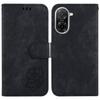 For Xiaomi Redmi A5 4G (171.7mm)/Poco C71 4G Wallet Case Tiger Imprint Leather Shockproof Phone Cover with Wrist Strap