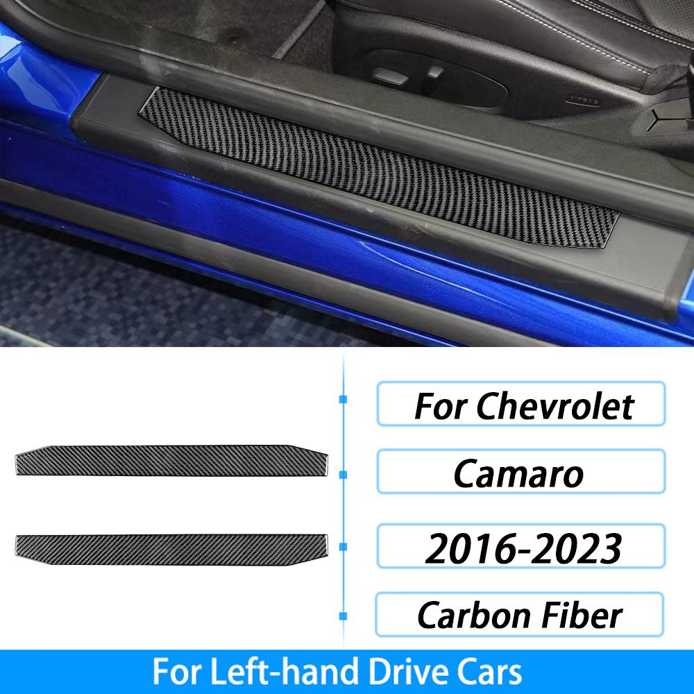 Для Chevrolet Camaro 2016 2017 2018 2019 2020 2021 2022 2023 Накладка-декор из настоящего углеродного волокна Аксессуары для интерьера автомобиля Наклейка