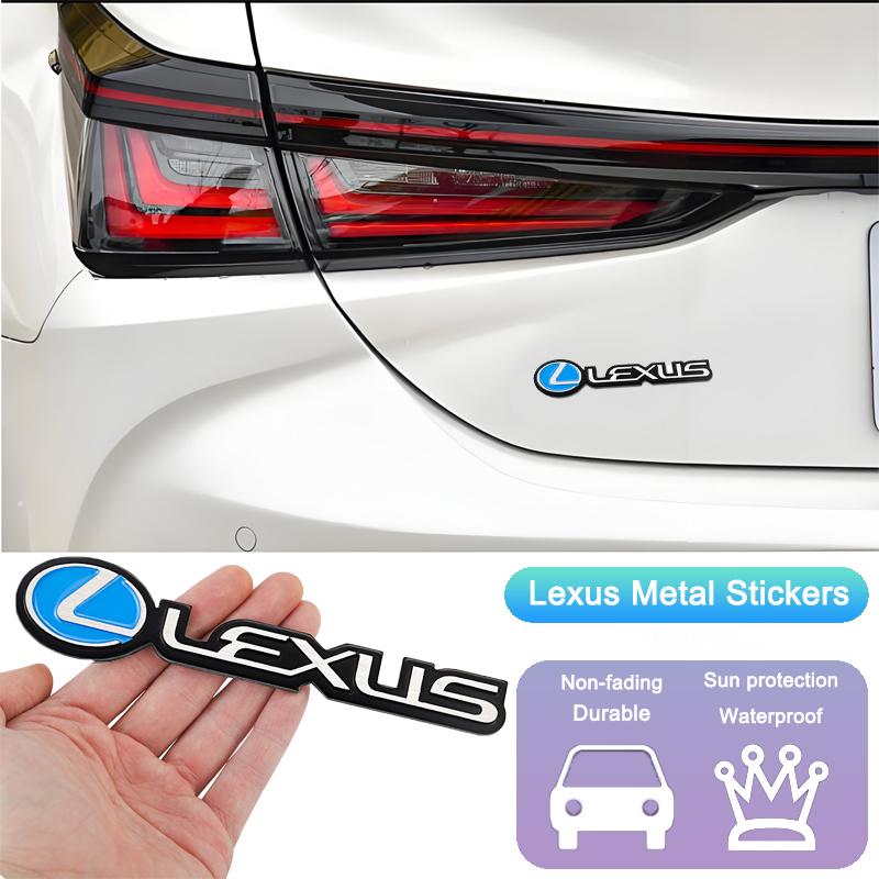 3D Metal Stickers Car Trunk Badge Emblem For Lexus F SPORT LBX NX RX 350h 450h Plug-in Hybrid ES UX 300e GS GX IS LS LX CT LC RC AFG1