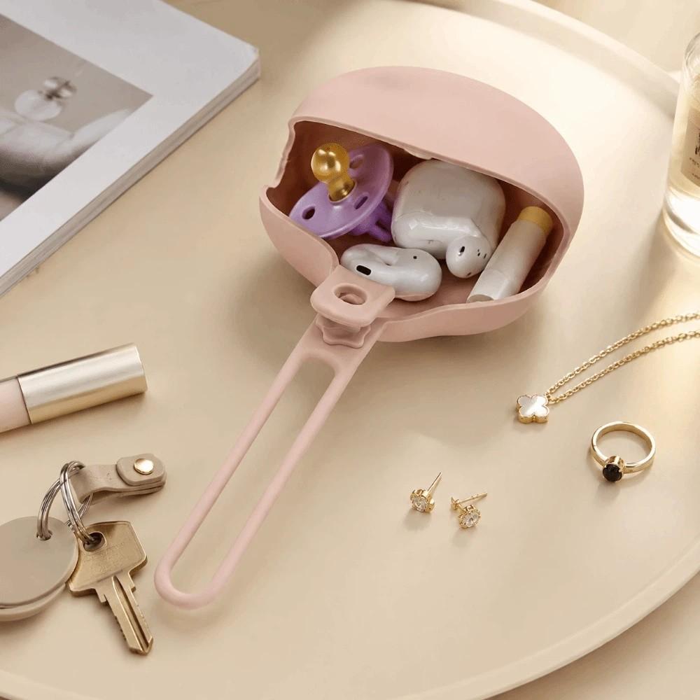 Portable Silicone Storage Box Star Shape Stroller Storage Bag Gifts Pacifier Storage Bag On-The-Go