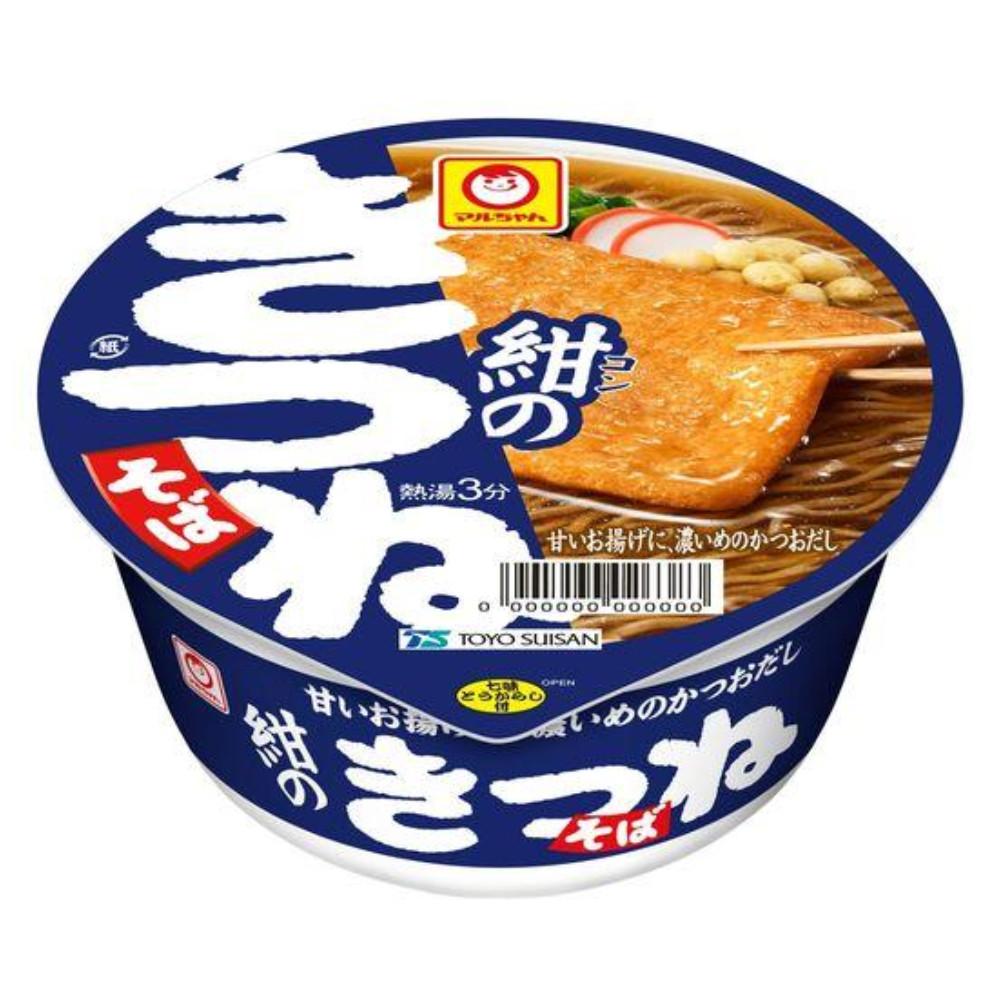 Japan TOYO SUISAN MARUCHAN (Soba with Duck Broth / Dark Blue Kitsune Soba / Green Tanuki Tempura Soba) 1 Pc