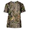 Hunting Camouflage T-Shirt Summer T Shirt Man 3D Printing Streetwear Clothing Short Sleeve Clothes Luxury T-Shirt Men Clothing