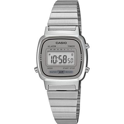 Часы цифровые НОВЫЙ дизайн Серебряный x Серый Overseas Модель [Casio] Женские LA670WA-7 [Товар]