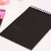 Kids Rainbow Colorful Scratch Art Kit Drawing Painting Paper Notebook with Drawing Stick Gift
