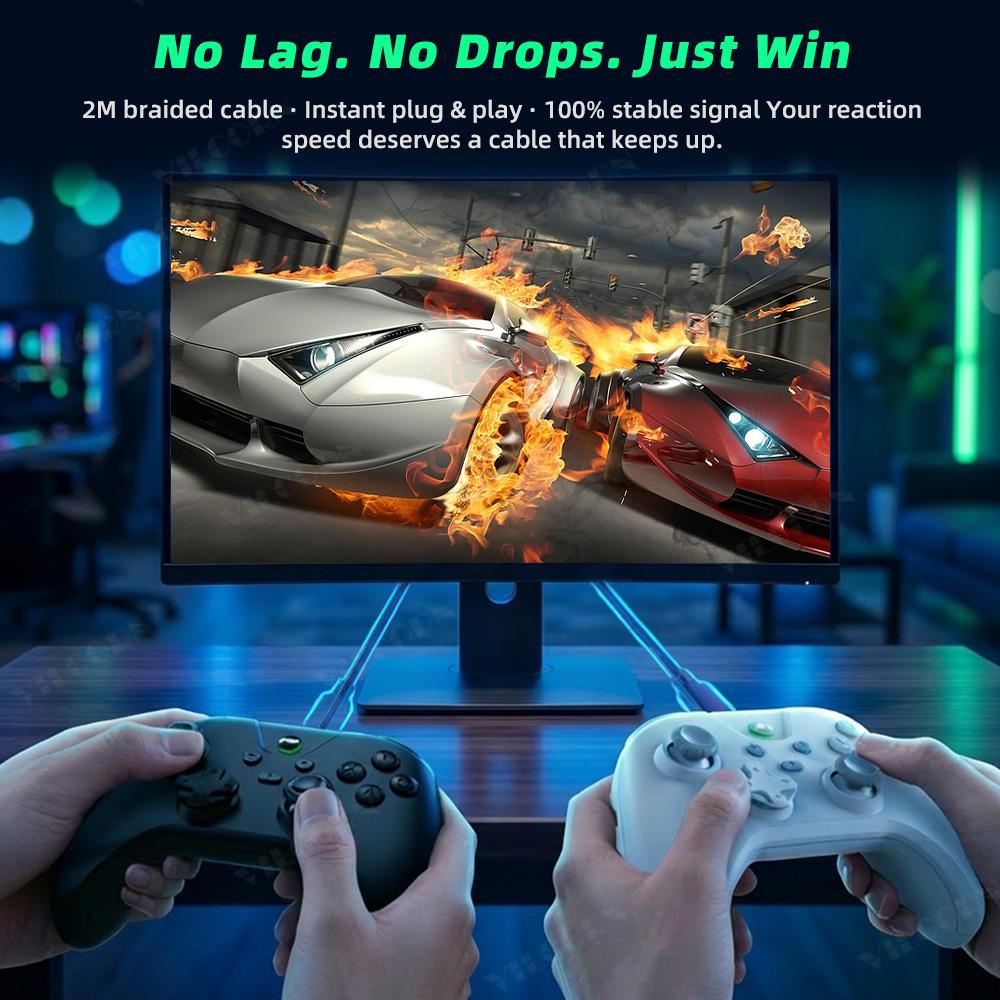 G4 Wired Game Controller for PS4 Compatible Console and PC with Turbo and Dual Vibration