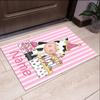 Custom Name Cow Printed Carpet,Rug for Office Chair Living Room Bedroom Kitchen Room Decor Gifts.