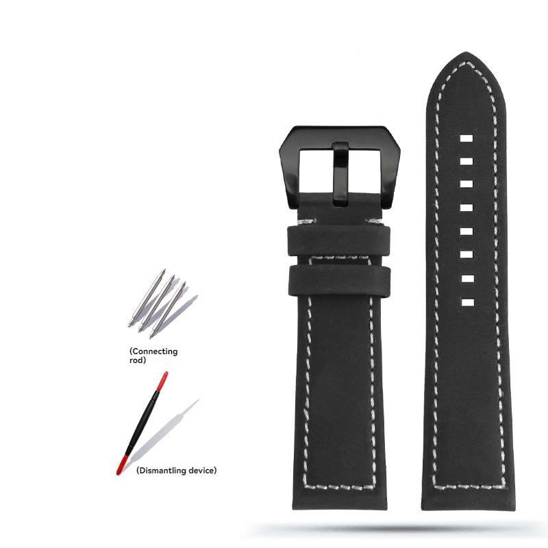 Винтажный ремешок 23 мм для Zenith Pilot 29.2430 Бронзовый Летный Кожаный Ремешок Ретро Матовый Ремень Запасной Браслет Черный Коричневый