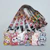 Cute Cartoon Labubu Card Holder with Lanyard Student Meal Card Campus Card Bus Card and ID Card Holder