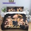 Adele Pattern Bedding Set Quilt Cover Pillowcase Home Decor Gift (1 * duvet cover + 2 * pillowcase, without core)