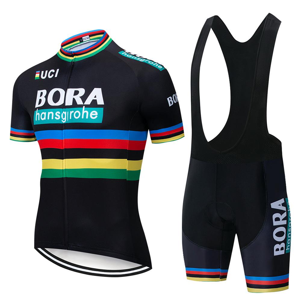 New BORA Short-sleeved Cycling Suit Summer Road Cycling Top Men's Overalls