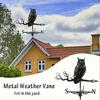 Durable Metal Owl/Eagle Weathervane Weather Vane Yard Barn Scene Crafts 70cm Tall 2 Orders