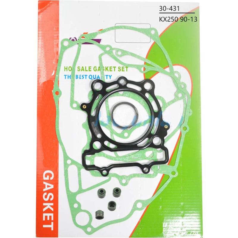 Motorcycle Full Gasket Kit for Kawasaki KX250F KXF250 2009-2016 KX KXF 250cc Dirtbike Engine Crankcase Cover Clutch Gaskets Set