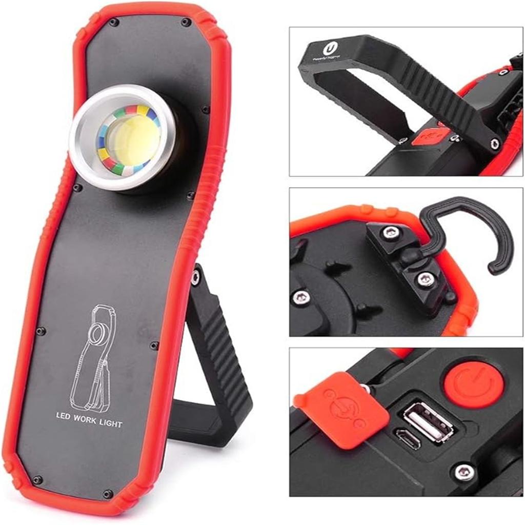 Magnetic LED Work Light – Handheld Flashlight & Floodlight for Outdoor, Garage & Emergency Use
