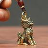 Подвеска-брелок в виде китайского единорога из латуни – ретро-аксессуар для привлечения удачи