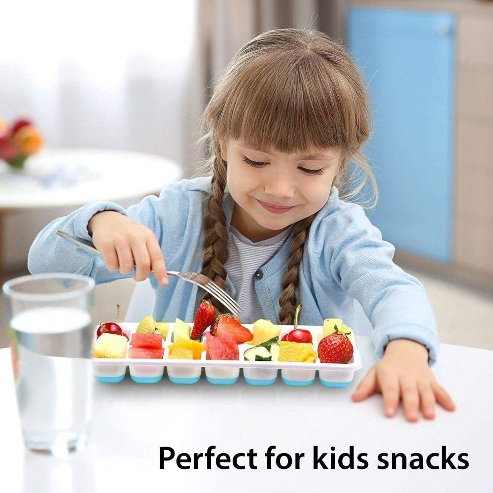 Stackable Ice Cube Tray Silicone Ice Cube Maker 4 Color Silicone Mold Kitchen Accessories