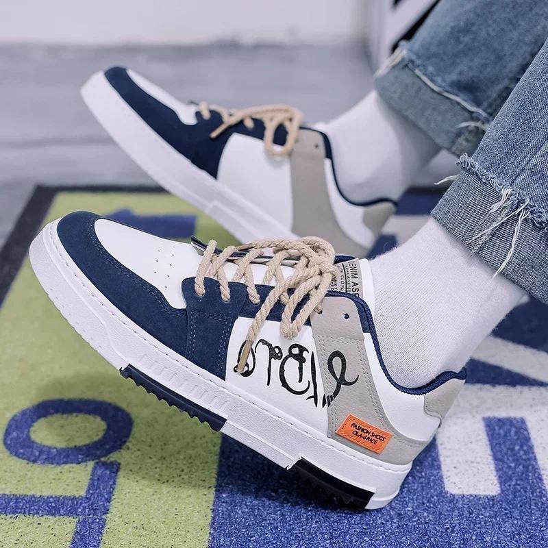 Мужские кроссовки Удобная повседневная обувь Универсальные теннисные туфли, подходящие по цвету Мужская дорожная обувь Новые Zapatillas Para Hombres