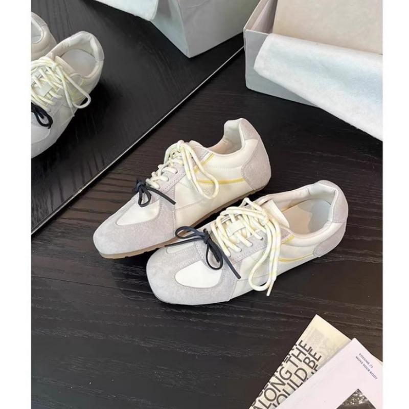 Ретро контрастная цветная вставка, плоская подошва, женские, новые модные, универсальные, удобные, легкие, в балетном стиле