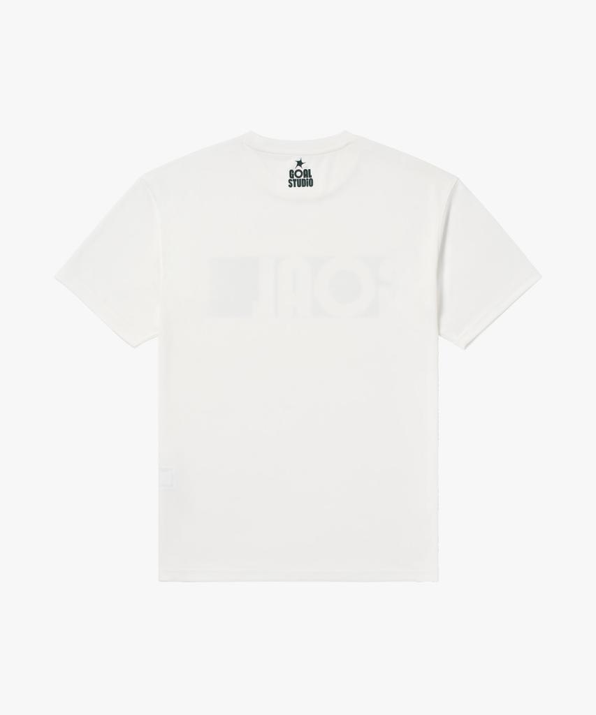 GOALSTUDIO Активная футболка с логотипом вратаря спереди Off White