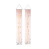 2Pcs Happy Birthday Porch Sign Tear Resistant Pink Theme Light Glitter Birthday Backdrop Sign for
