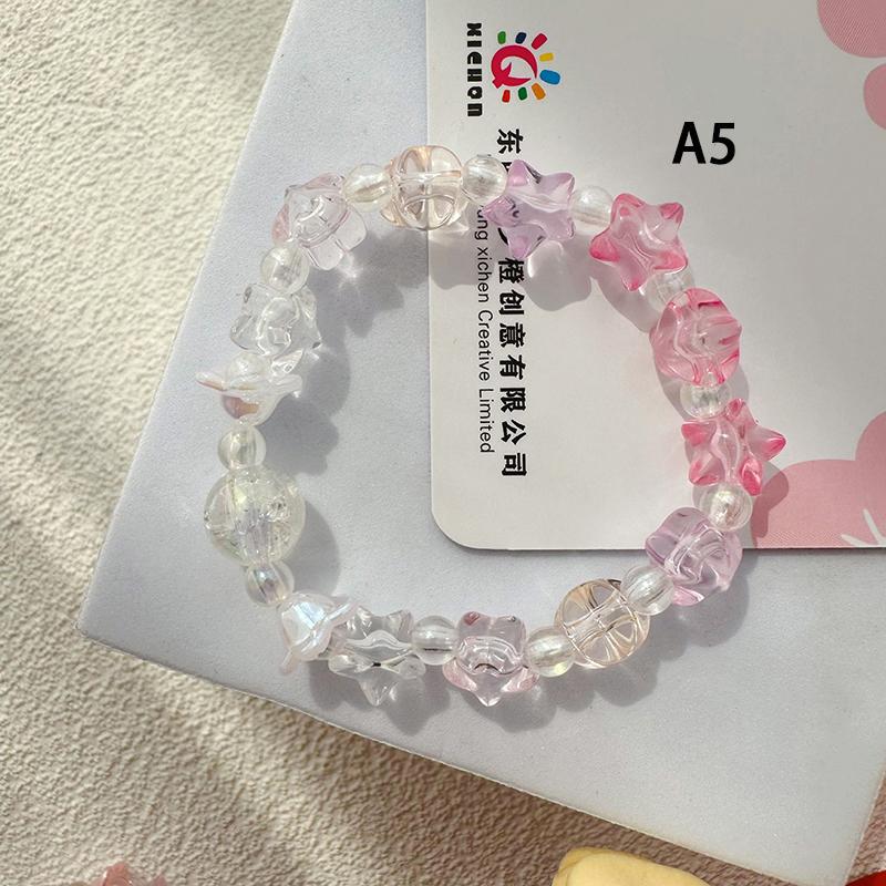 Ins браслет из бисера ручной работы милый мягкий милый студентка ручная строка