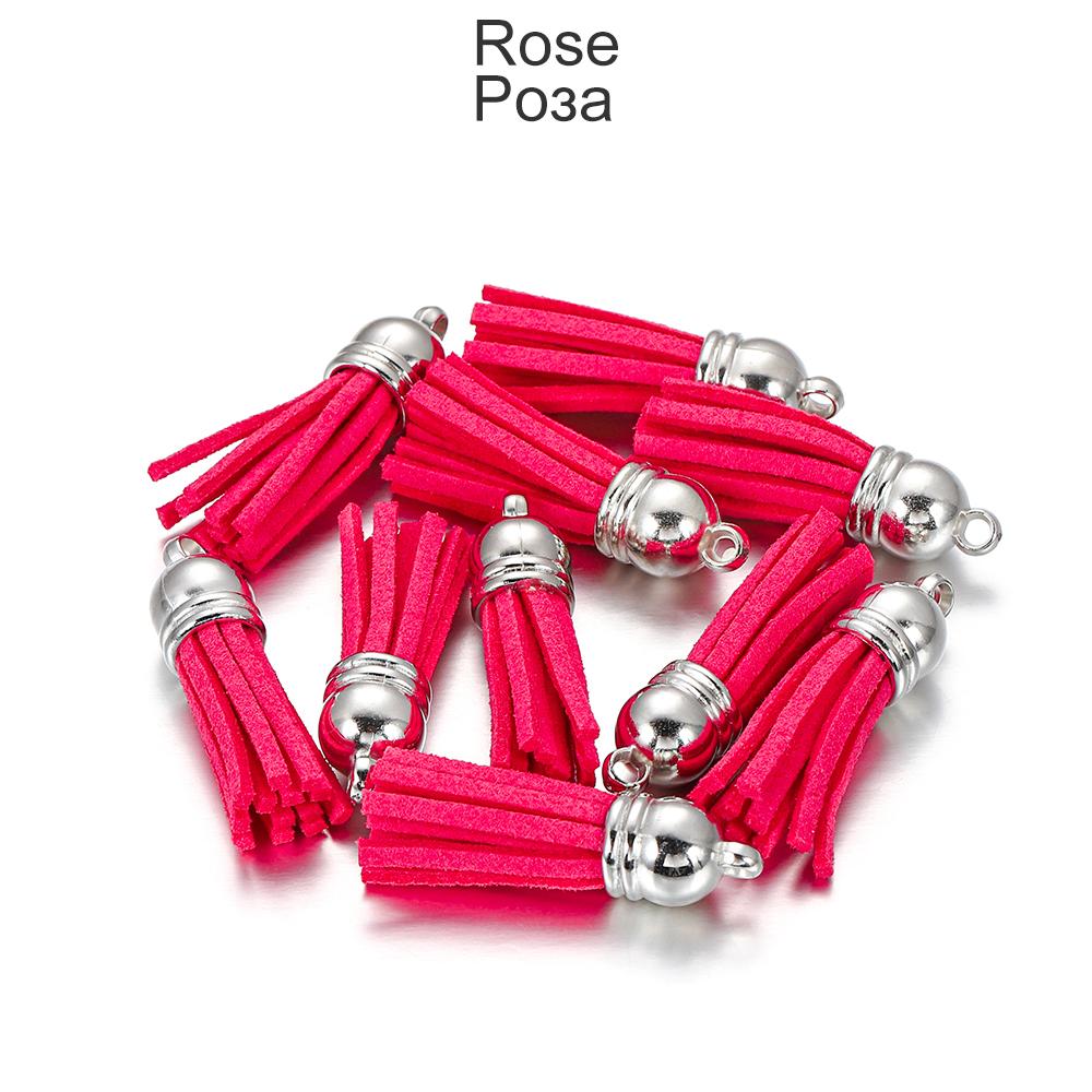 20pcs/lot 38mm Tassel Vintage Leather Tassels Fringe for Purl Macrame Pendant For DIY Jewelry Making Supplies Accessories