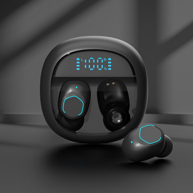 Беспроводные Bluetooth-наушники TWS5.3 M41 с прозрачным чехлом, светодиодным дисплеем, шумоподавлением, мини и водонепроницаемые.