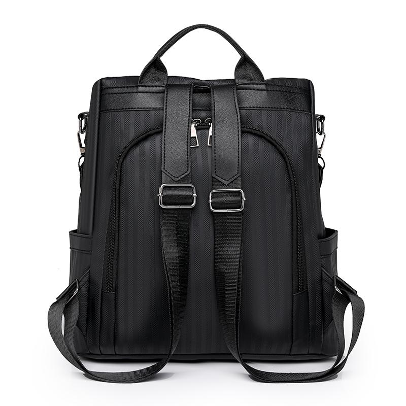 Women's Backpack Solid Color Large Capacity Travel Bag Patchwork Mother Bag