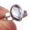 Natural Aquamarine Gemstone Handmade 925 Solid Sterling Silver Ring Size 6 U9p89