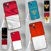 Чехол для телефона с изображением флага и карты Индонезии для iPhone 16 Pro Max 14 13 12 11 15 17 Pro Max mini Plus 16e 17 Air Cover Funda
