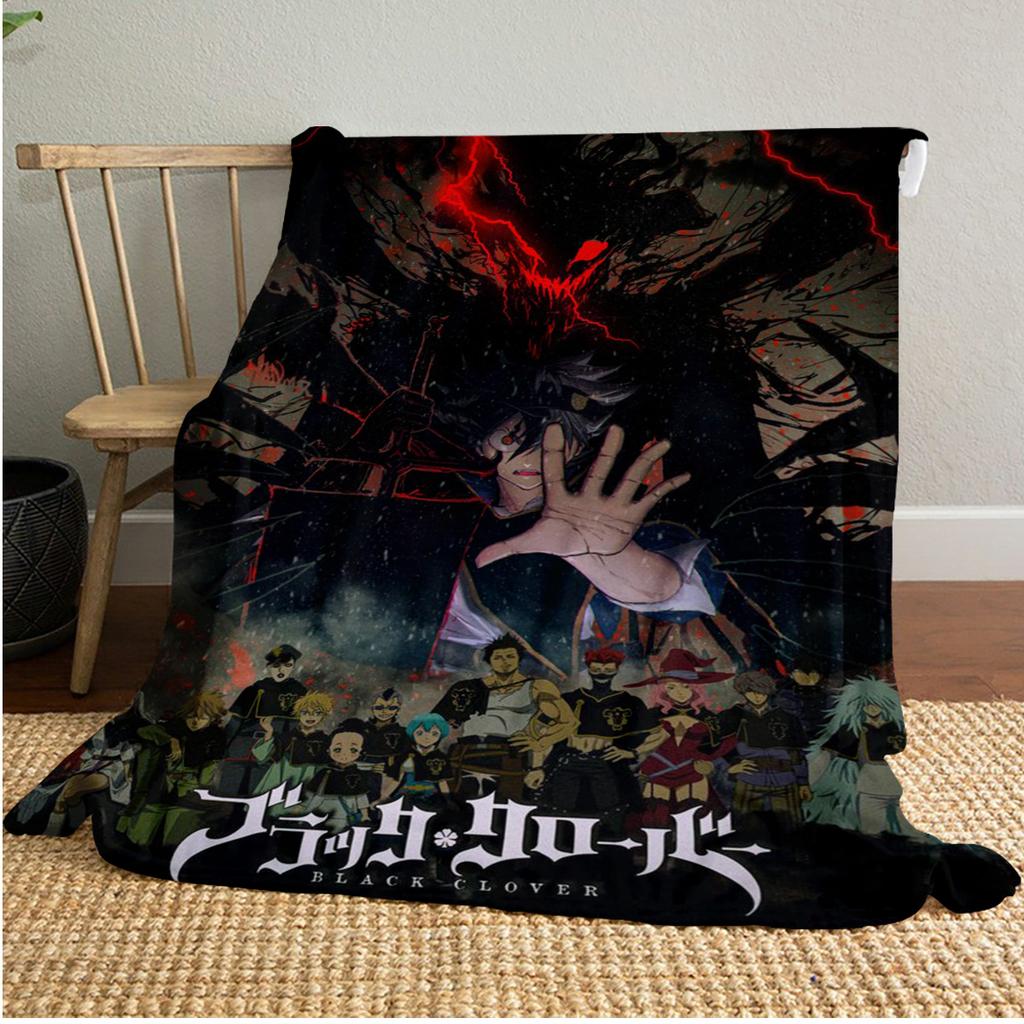 Black Clover: Magic Battle Soft Comfortable All Seasons blanket Sofa Office Naps blanket Outdoor Travel throw Perfect Gift