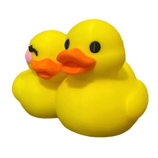 Фигурка пары уток на День святого Валентина, напечатанная на 3D-принтере, мультяшная статуэтка утки, свадебное украшение для праздничной вечеринки, украшение для рабочего стола дома или офиса