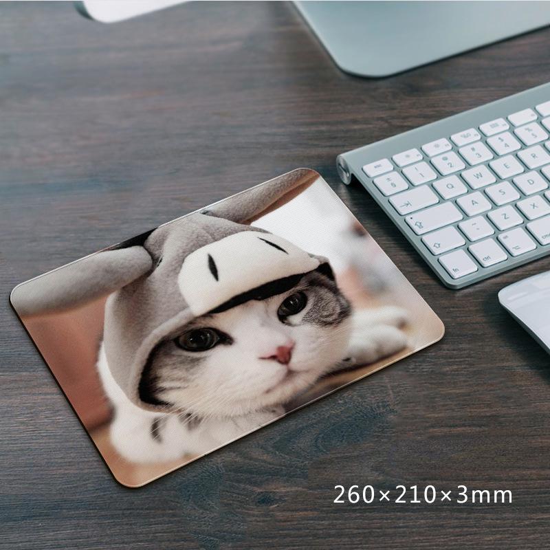 210*260*3mm Mouse Pad Non-Slip Office Tables Desk Mat Oil Painting Style Mouse Carpet Rubber Base Desktop Pad