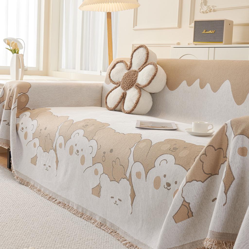 Чехол для дивана из синели с рисунком, полное покрытие, новый чехол для дивана «Четыре сезона», противоскользящая подушка для дивана с защитой от кошачьих царапин