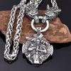 1pc Men's Vintage Viking Odin Tomahawk Crow Pendant Necklace, Nordic Necklace Punk Hip Hop Necklace Women's Amulet Jewelry Accessories Birthday Gift
