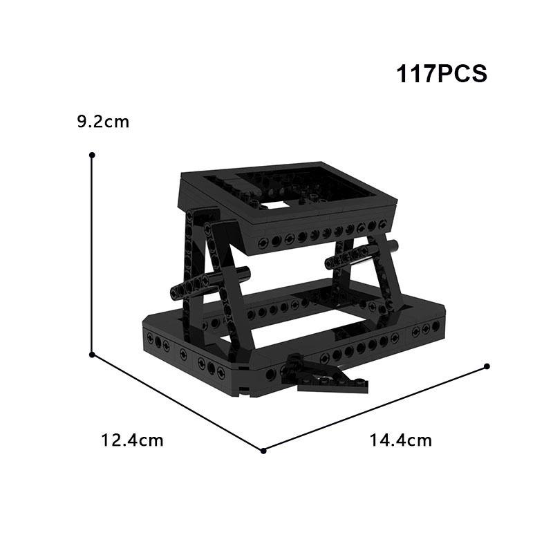 Moc-110394 Подставка для демонстрации для набора строительных блоков 10300 Bracket Construction Blocks Set для машины времени «Назад в будущее» Базовая подставка Игрушка