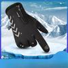 Warm Gloves In Autumn and Winter Outdoor Cycling Men and Women Sports Ski Plus Velvet Reflective Strip Touch Screen Gloves In Winter