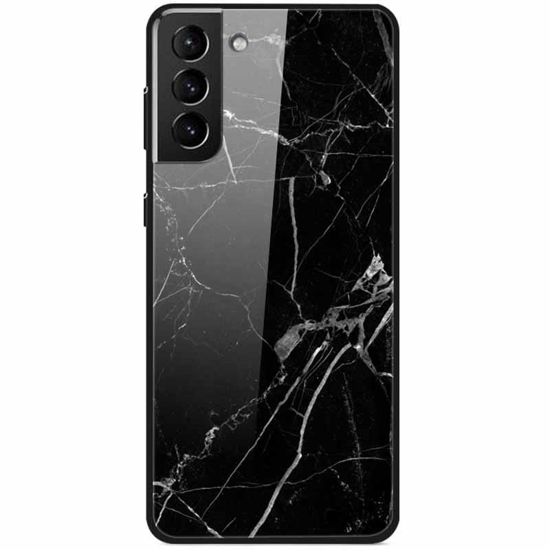 Закаленное Стекло Жесткий Чехол Для Samsung S21 FE 5G Чехол Роскошный Расписной Funda для Samsung Galaxy S21 Plus Ultra FE 5G Чехлы S21FE