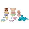 EPOCH Sylvanian Families Nursery Friendly Baby Set - Water Play S-75 ST Mark Certified 3 Years Up Toy Dollhouse
