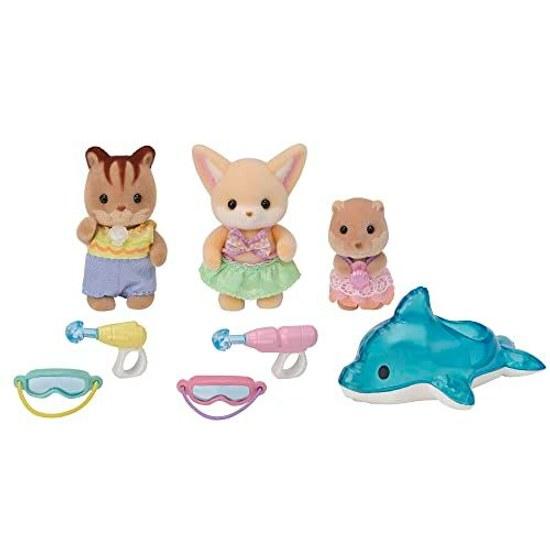 EPOCH Sylvanian Families Nursery Friendly Baby Set - Water Play S-75 ST Mark Certified 3 Years Up Toy Dollhouse